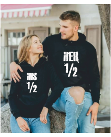 Mikiny pre páry POLOVIČKA