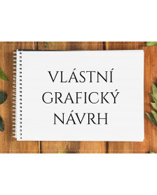 Svadobná kniha hostí - vlastný grafický návrch / návrh na mieru